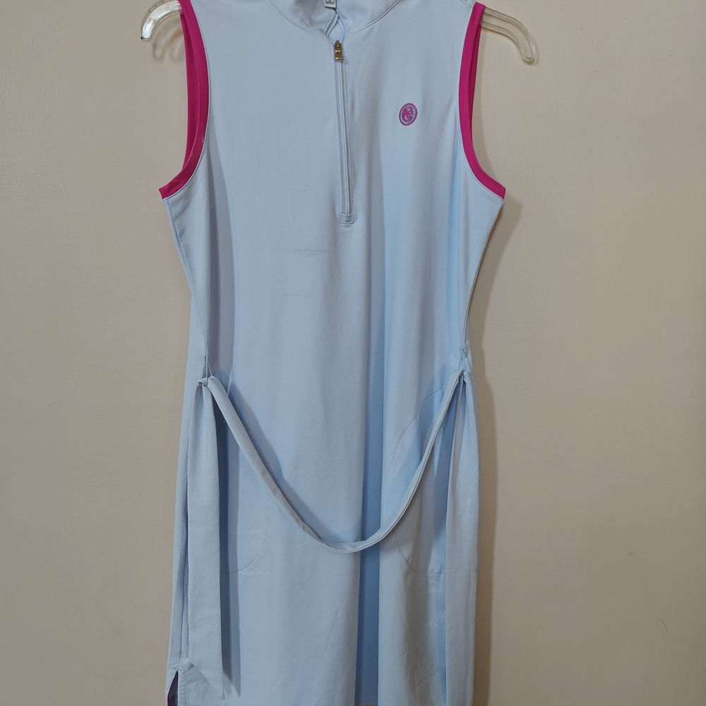 Fairway & Greene Golf Dress with Pink Accents